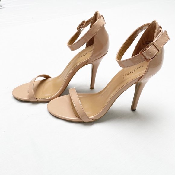 Anne Michelle Shoes - Anne Michelle, Peachy Beige Heels, Size 8